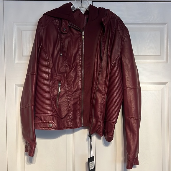 Brand New Motto Burgundy Red Jkt, size Xl! - Picture 6 of 6